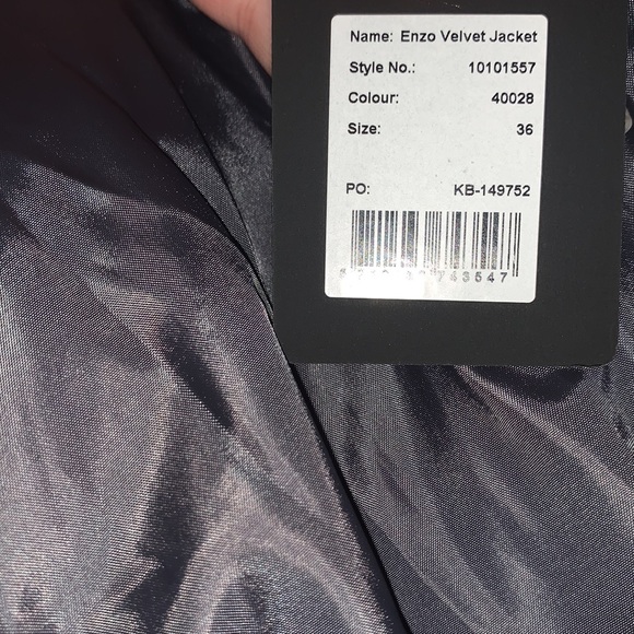 Enzo Velvet Puffer Jacket Size 36/S - Picture 5 of 7